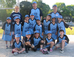 Coach Jeffrey Kerr with the 2010 Forest Hill Blue Jays
