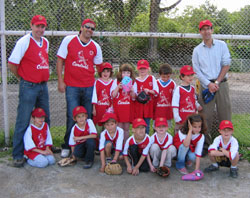 Coach Jeffrey Kerr with the 2008 Cardinals