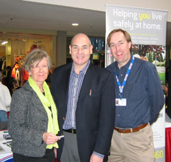 Jeffrey Kerr, George Smitherman, Sharron Regan at Community Info Fair in Etobicoke