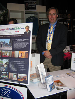 Jeffrey Kerr showcasing wheelchair accessible, barrier free homes at the 2009 Zoomer Show